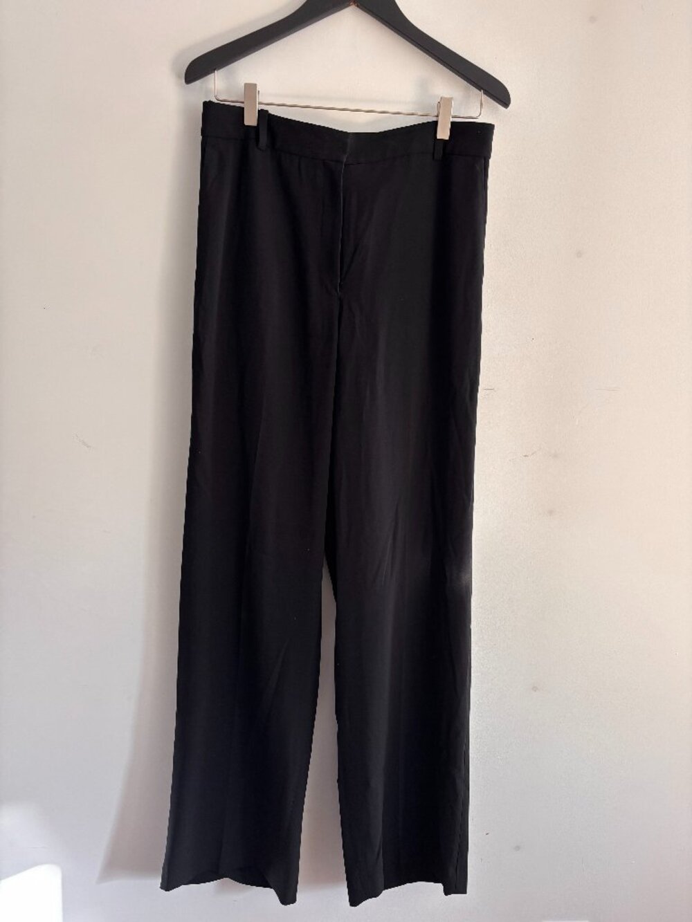Babaton Agency Pant Black Wide Leg Trouser Size 10 Elevated Basic Capsule